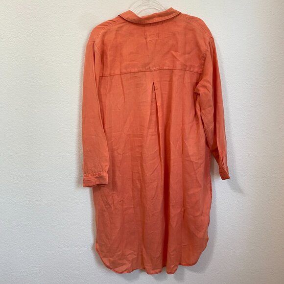 Anthropologie Relaxed Buttondown 100% Linen Tunic size medium - Picture 9 of 9